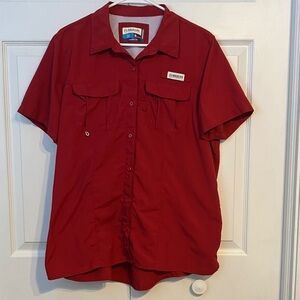 Magellan Outdoors Men's Crimson Button Down Shirt